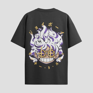 Playera urbana de anime y gaming ExtraLife MX, corte Standard Fit unisex ligero y transpirable en color Deep Black y Pure White, ropa de uso diario para gym y casual.