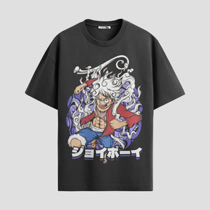Playera urbana de anime y gaming ExtraLife MX, corte Standard Fit unisex ligero y transpirable en color Deep Black y Pure White, ropa de uso diario para gym y casual.