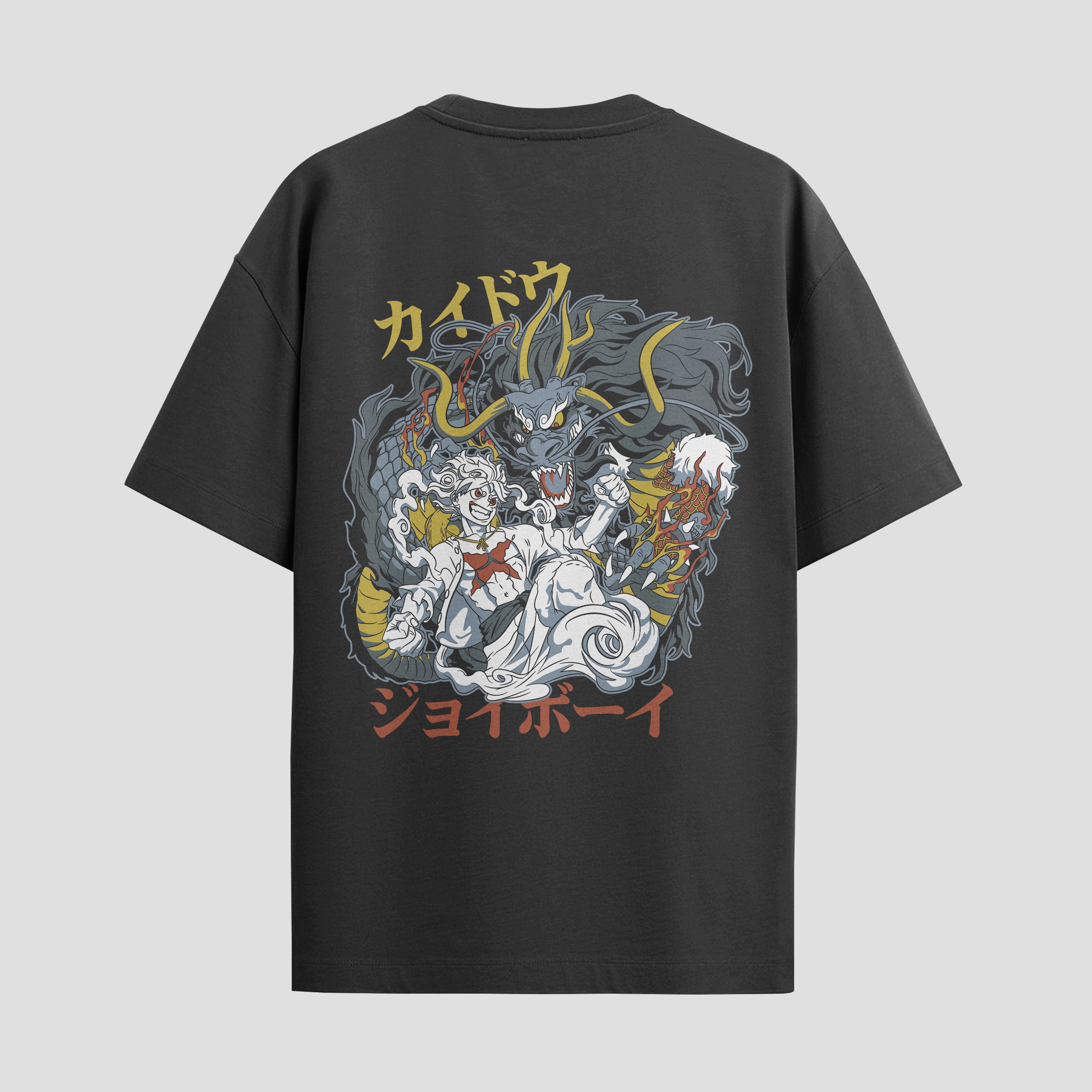 Playera urbana de anime y gaming ExtraLife MX, corte Standard Fit unisex ligero y transpirable en color Deep Black y Pure White, ropa de uso diario para gym y casual.