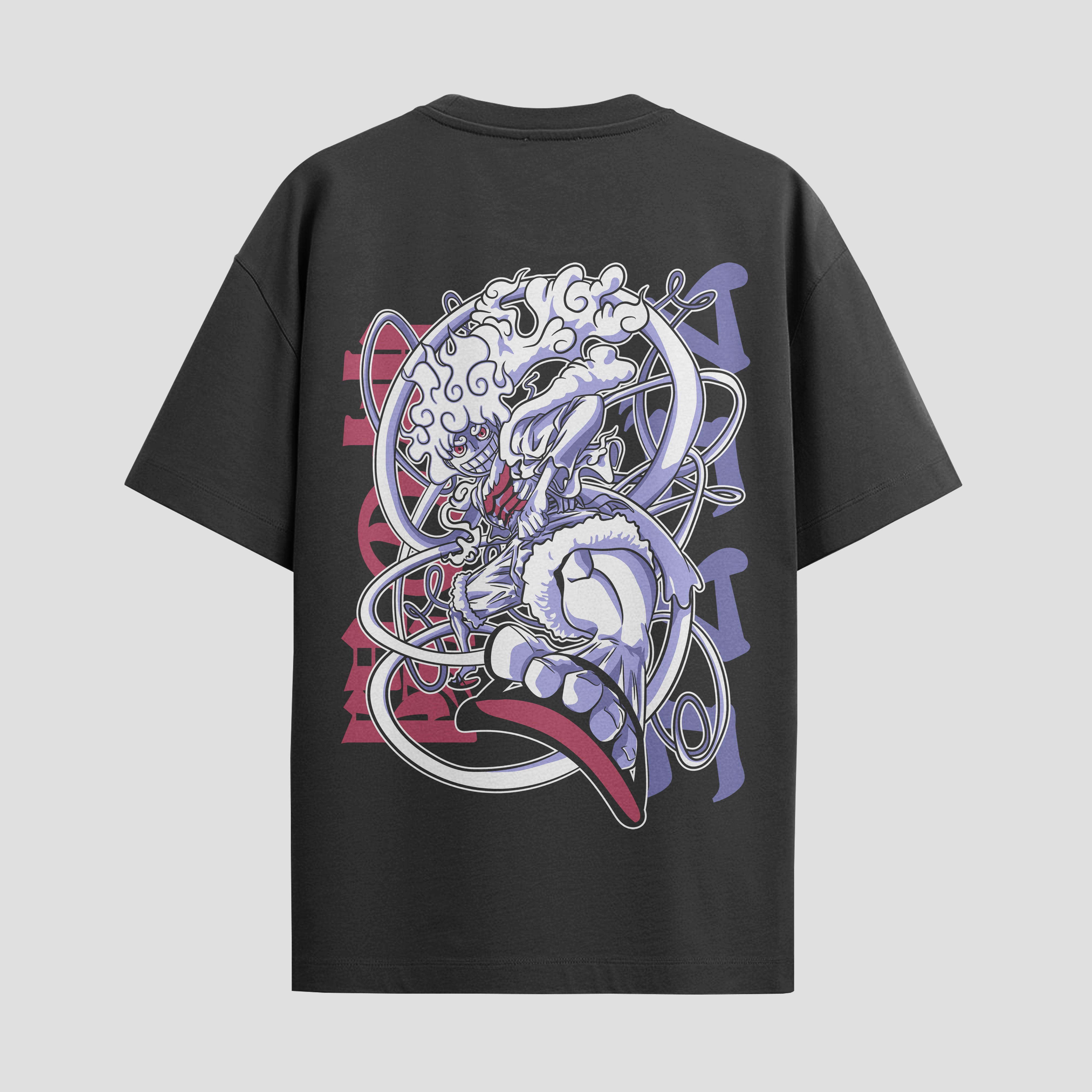 Playera urbana de anime y gaming ExtraLife MX, corte Standard Fit unisex ligero y transpirable en color Deep Black y Pure White, ropa de uso diario para gym y casual.