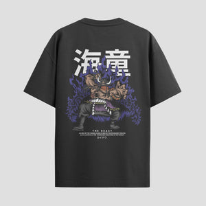 Playera urbana de anime y gaming ExtraLife MX, corte Standard Fit unisex ligero y transpirable en color Deep Black y Pure White, ropa de uso diario para gym y casual.