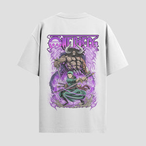 Playera urbana de anime y gaming ExtraLife MX, corte Standard Fit unisex ligero y transpirable en color Deep Black y Pure White, ropa de uso diario para gym y casual.