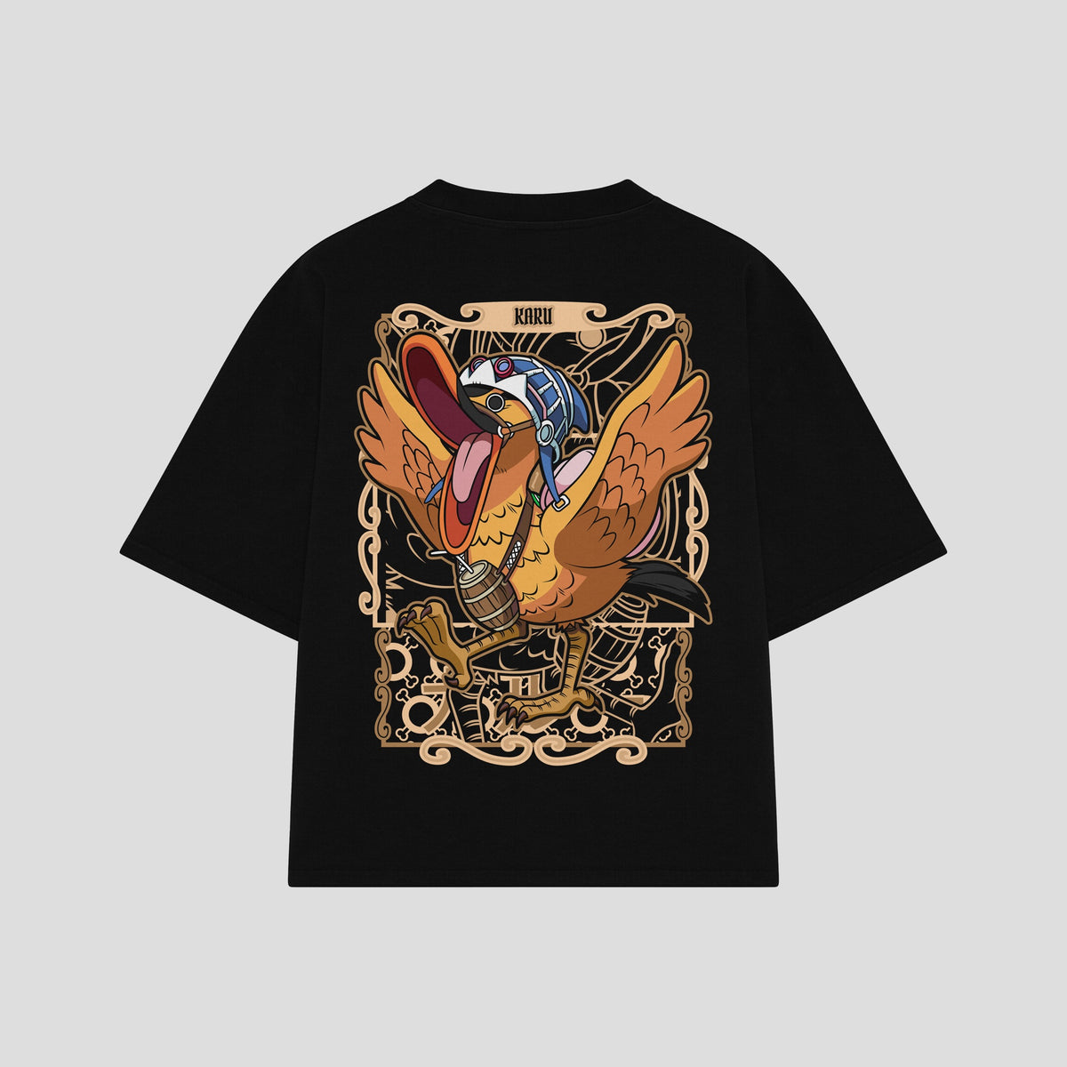 Playera streetwear premium de anime y gaming ExtraLife MX, corte oversized drop shoulder ligero y fresco en color Deep Black y Off-White, moda urbana mexicana de culto.