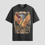 Playera urbana de anime y gaming ExtraLife MX, corte Standard Fit unisex ligero y transpirable en color Deep Black y Pure White, ropa de uso diario para gym y casual.
