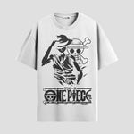 Playera urbana de anime y gaming ExtraLife MX, corte Standard Fit unisex ligero y transpirable en color Deep Black y Pure White, ropa de uso diario para gym y casual.