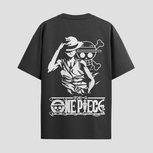 Playera urbana de anime y gaming ExtraLife MX, corte Standard Fit unisex ligero y transpirable en color Deep Black y Pure White, ropa de uso diario para gym y casual.