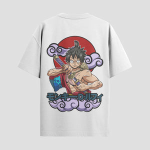 Playera urbana de anime y gaming ExtraLife MX, corte Standard Fit unisex ligero y transpirable en color Deep Black y Pure White, ropa de uso diario para gym y casual.