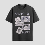 Playera urbana de anime y gaming ExtraLife MX, corte Standard Fit unisex ligero y transpirable en color Deep Black y Pure White, ropa de uso diario para gym y casual.