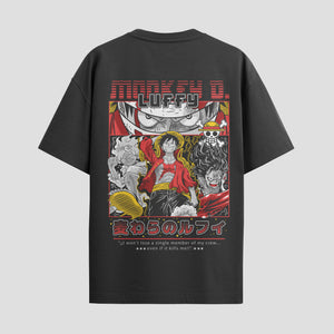 Playera urbana de anime y gaming ExtraLife MX, corte Standard Fit unisex ligero y transpirable en color Deep Black y Pure White, ropa de uso diario para gym y casual.