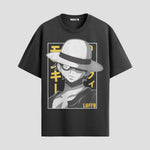 Playera urbana de anime y gaming ExtraLife MX, corte Standard Fit unisex ligero y transpirable en color Deep Black y Pure White, ropa de uso diario para gym y casual.