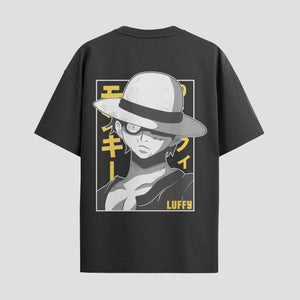 Playera urbana de anime y gaming ExtraLife MX, corte Standard Fit unisex ligero y transpirable en color Deep Black y Pure White, ropa de uso diario para gym y casual.