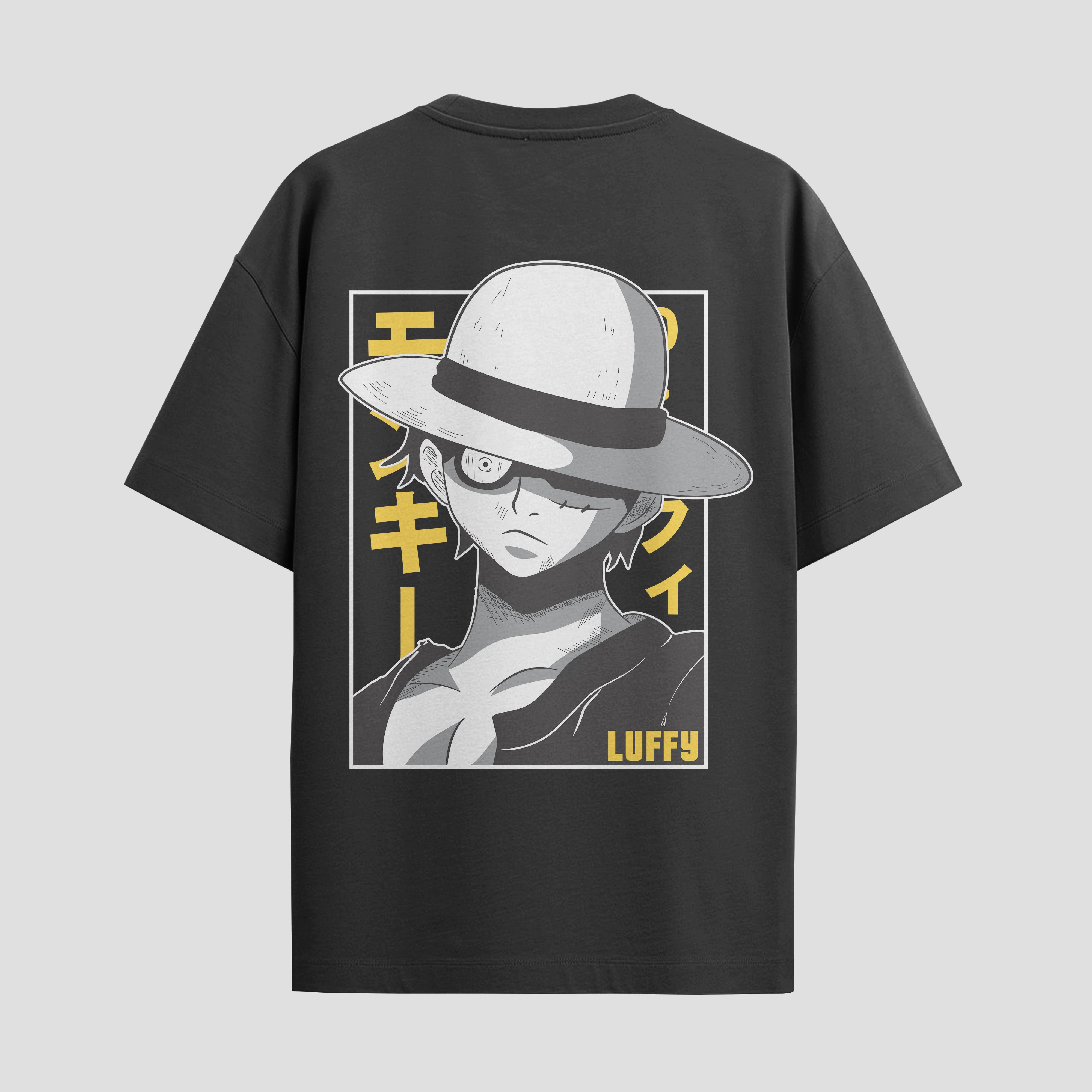 Playera urbana de anime y gaming ExtraLife MX, corte Standard Fit unisex ligero y transpirable en color Deep Black y Pure White, ropa de uso diario para gym y casual.