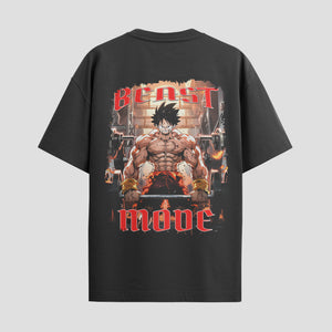 Playera urbana de anime y gaming ExtraLife MX, corte Standard Fit unisex ligero y transpirable en color Deep Black y Pure White, ropa de uso diario para gym y casual.