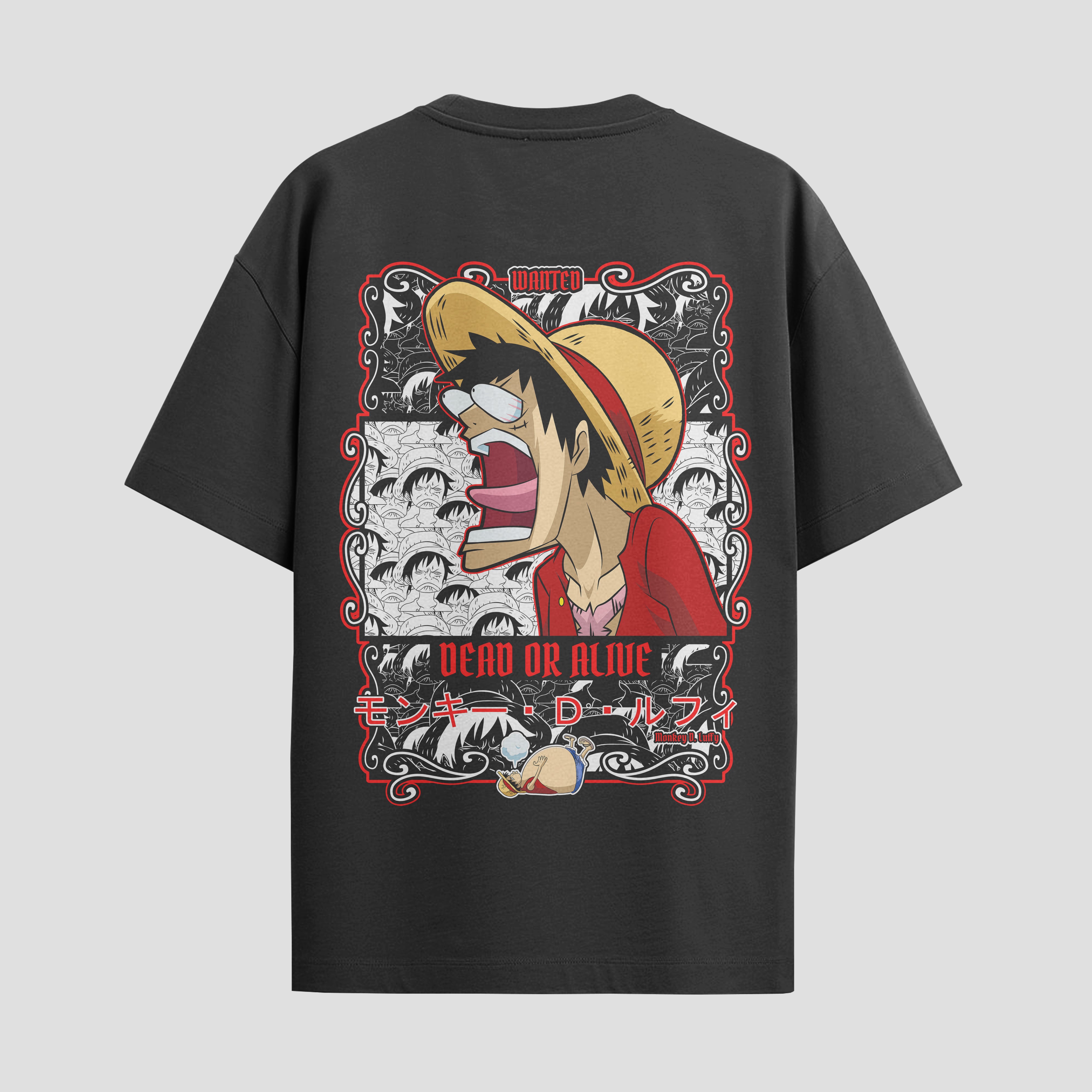 Playera urbana de anime y gaming ExtraLife MX, corte Standard Fit unisex ligero y transpirable en color Deep Black y Pure White, ropa de uso diario para gym y casual.