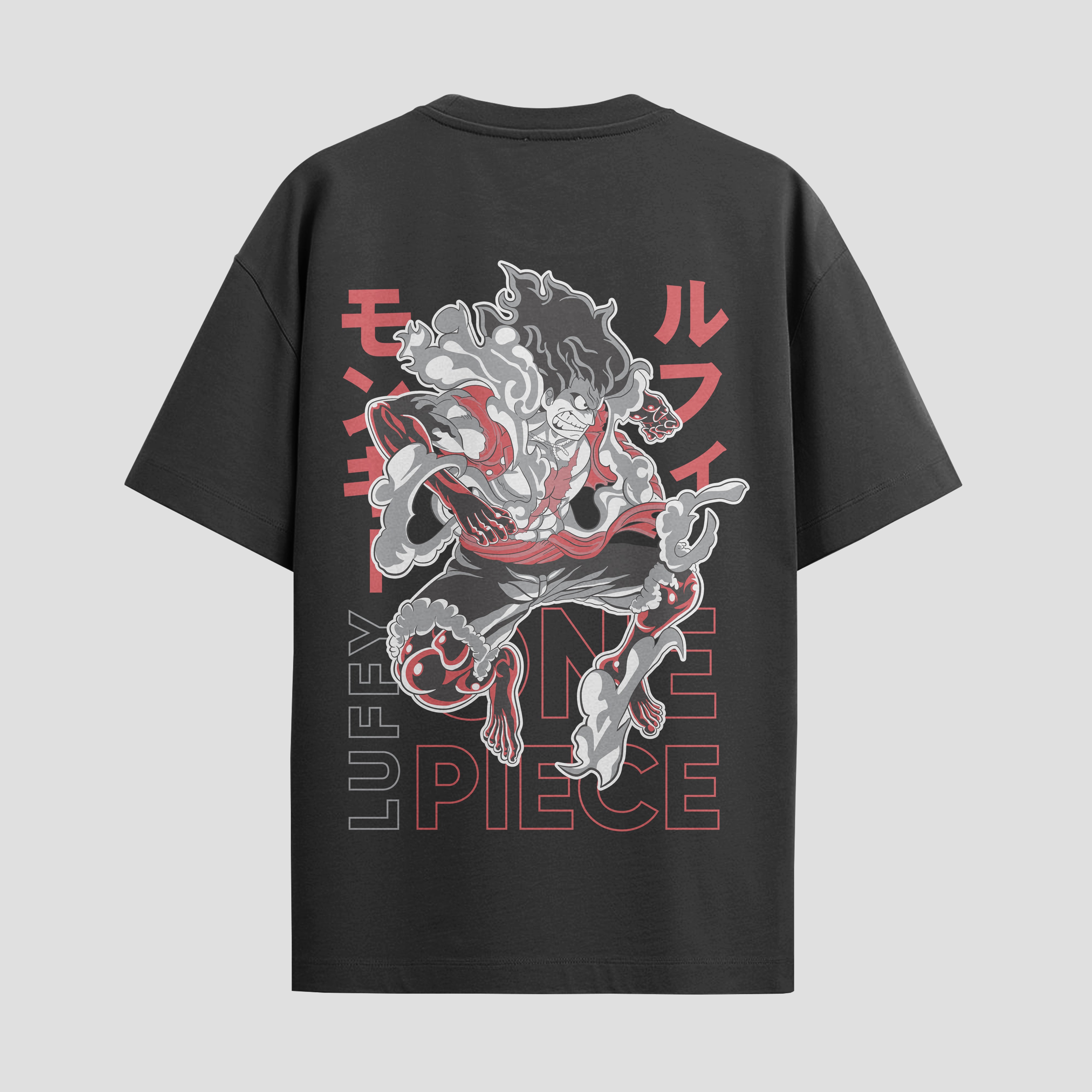 Playera urbana de anime y gaming ExtraLife MX, corte Standard Fit unisex ligero y transpirable en color Deep Black y Pure White, ropa de uso diario para gym y casual.