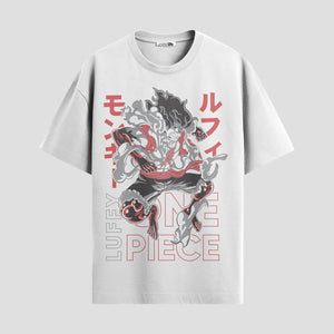 Playera urbana de anime y gaming ExtraLife MX, corte Standard Fit unisex ligero y transpirable en color Deep Black y Pure White, ropa de uso diario para gym y casual.