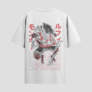 Playera urbana de anime y gaming ExtraLife MX, corte Standard Fit unisex ligero y transpirable en color Deep Black y Pure White, ropa de uso diario para gym y casual.