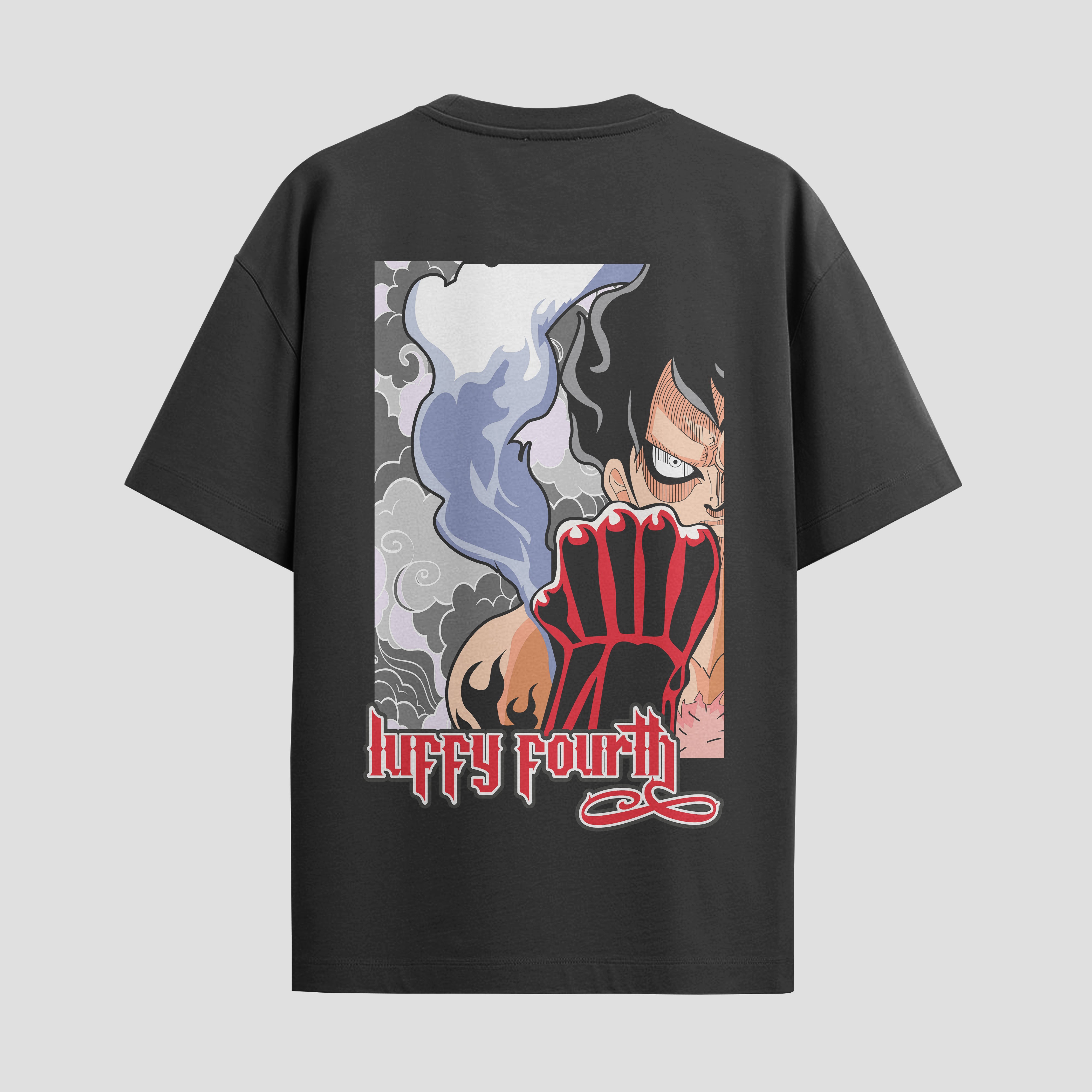 Playera urbana de anime y gaming ExtraLife MX, corte Standard Fit unisex ligero y transpirable en color Deep Black y Pure White, ropa de uso diario para gym y casual.