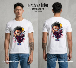 Mar de los Piratas | Capitan Desatado #03169 - Playera Standard Fit | Pure White - Foto en modelo