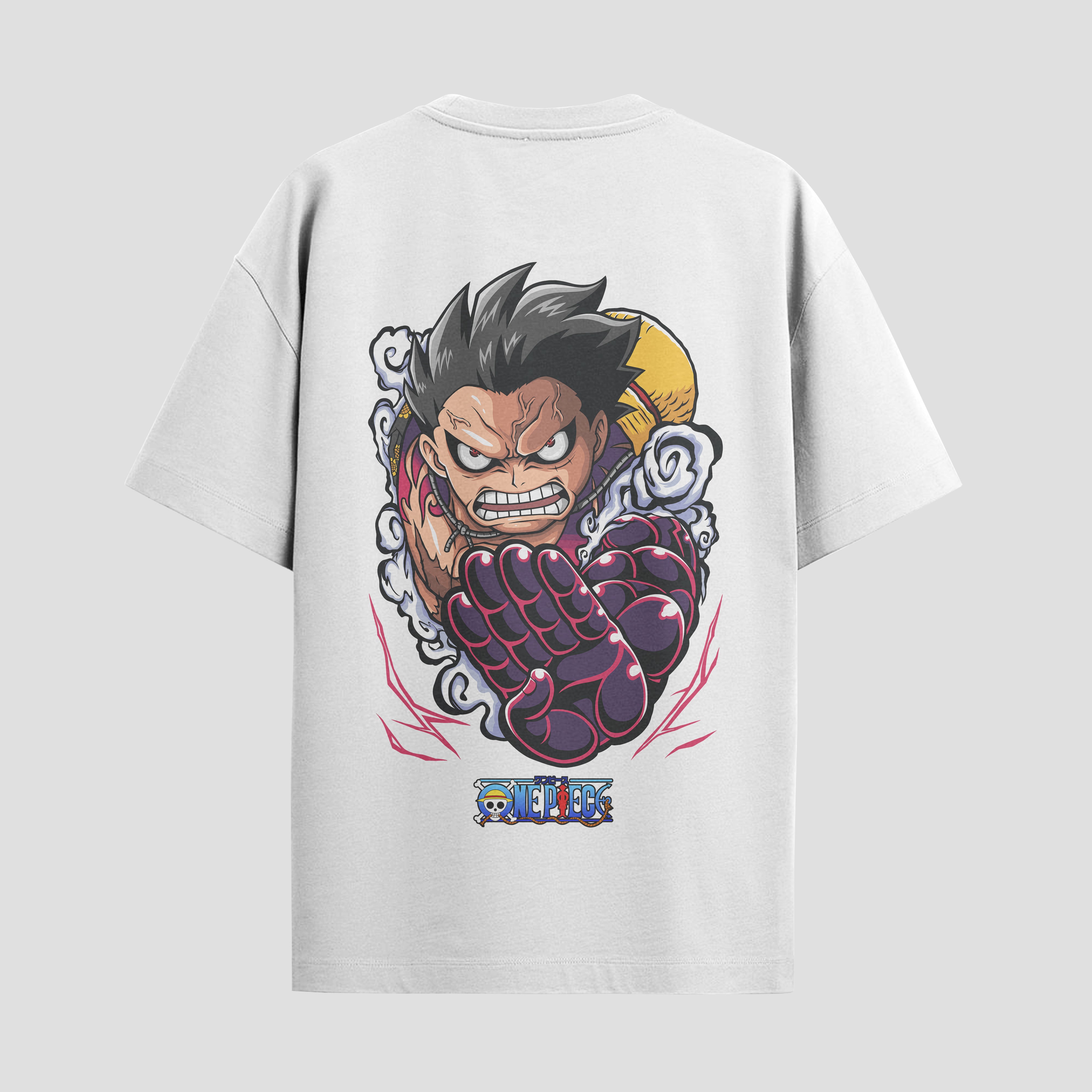 Playera urbana de anime y gaming ExtraLife MX, corte Standard Fit unisex ligero y transpirable en color Deep Black y Pure White, ropa de uso diario para gym y casual.