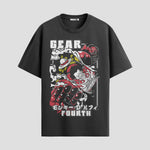 Playera urbana de anime y gaming ExtraLife MX, corte Standard Fit unisex ligero y transpirable en color Deep Black y Pure White, ropa de uso diario para gym y casual.