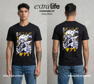 Mar de los Piratas | Goma en el Limite #03172 - Playera Standard Fit | Deep Black - Foto en modelo