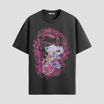 Playera urbana de anime y gaming ExtraLife MX, corte Standard Fit unisex ligero y transpirable en color Deep Black y Pure White, ropa de uso diario para gym y casual.