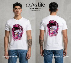 Mar de los Piratas | Transformacion del Capitan #03174 - Playera Standard Fit | Pure White - Foto en modelo