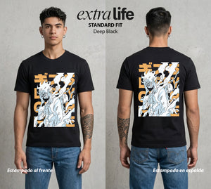 Mar de los Piratas | Gear del Sombrero #03175 - Playera Standard Fit | Deep Black - Foto en modelo