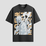 Playera urbana de anime y gaming ExtraLife MX, corte Standard Fit unisex ligero y transpirable en color Deep Black y Pure White, ropa de uso diario para gym y casual.