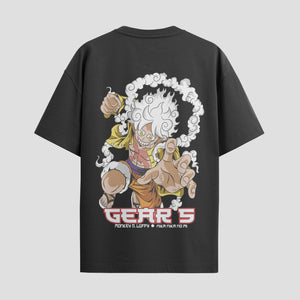 Playera urbana de anime y gaming ExtraLife MX, corte Standard Fit unisex ligero y transpirable en color Deep Black y Pure White, ropa de uso diario para gym y casual.
