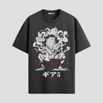 Playera urbana de anime y gaming ExtraLife MX, corte Standard Fit unisex ligero y transpirable en color Deep Black y Pure White, ropa de uso diario para gym y casual.