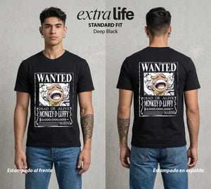 Mar de los Piratas | Goma en el Limite #03186 - Playera Standard Fit | Deep Black - Foto en modelo