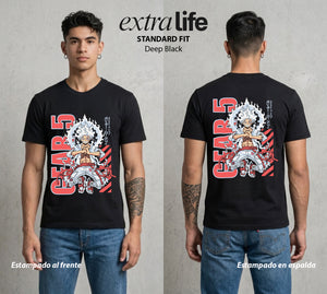 Mar de los Piratas | Capitan en Modo Bestia #03192 - Playera Standard Fit | Deep Black - Foto en modelo