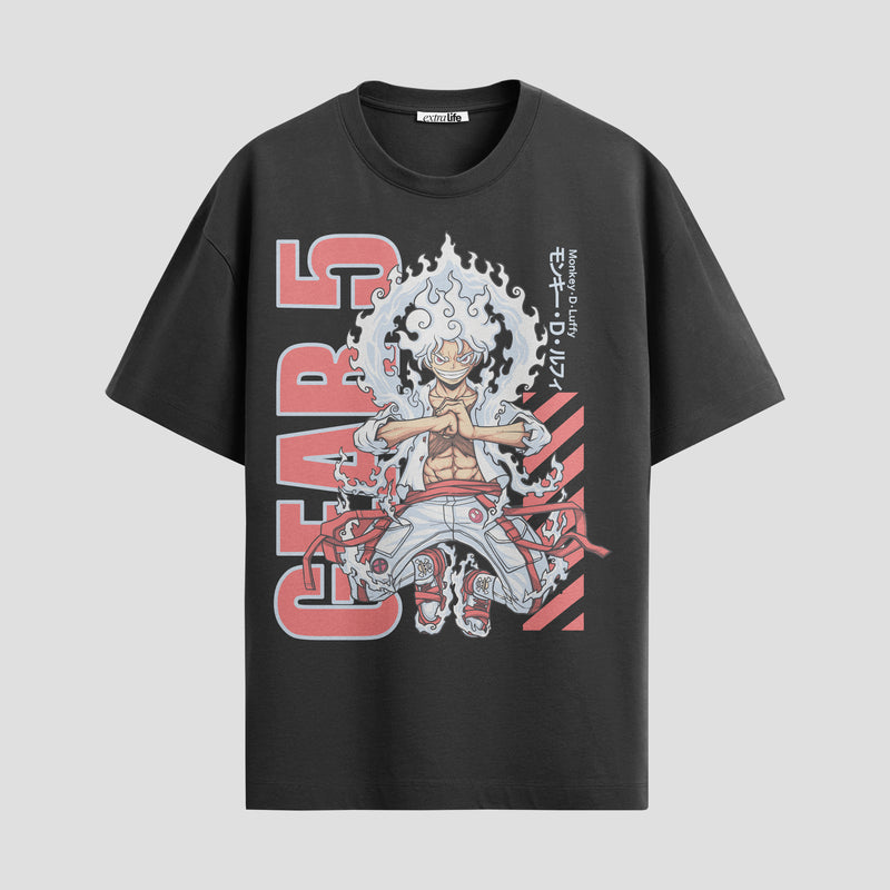 Playera urbana de anime y gaming ExtraLife MX, corte Standard Fit unisex ligero y transpirable en color Deep Black y Pure White, ropa de uso diario para gym y casual.
