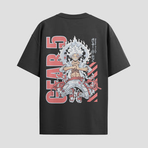 Playera urbana de anime y gaming ExtraLife MX, corte Standard Fit unisex ligero y transpirable en color Deep Black y Pure White, ropa de uso diario para gym y casual.
