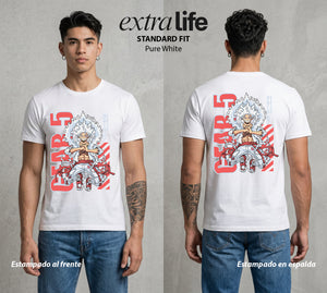 Mar de los Piratas | Capitan en Modo Bestia #03192 - Playera Standard Fit | Pure White - Foto en modelo