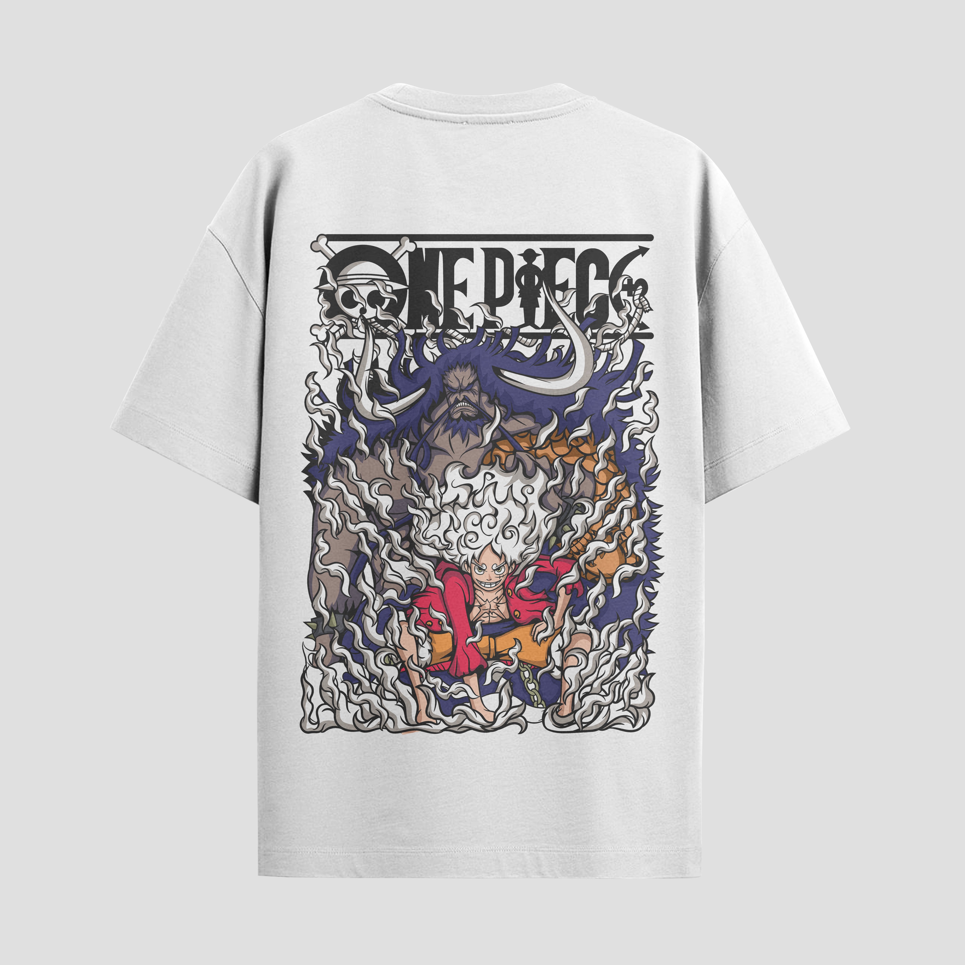 Playera urbana de anime y gaming ExtraLife MX, corte Standard Fit unisex ligero y transpirable en color Deep Black y Pure White, ropa de uso diario para gym y casual.