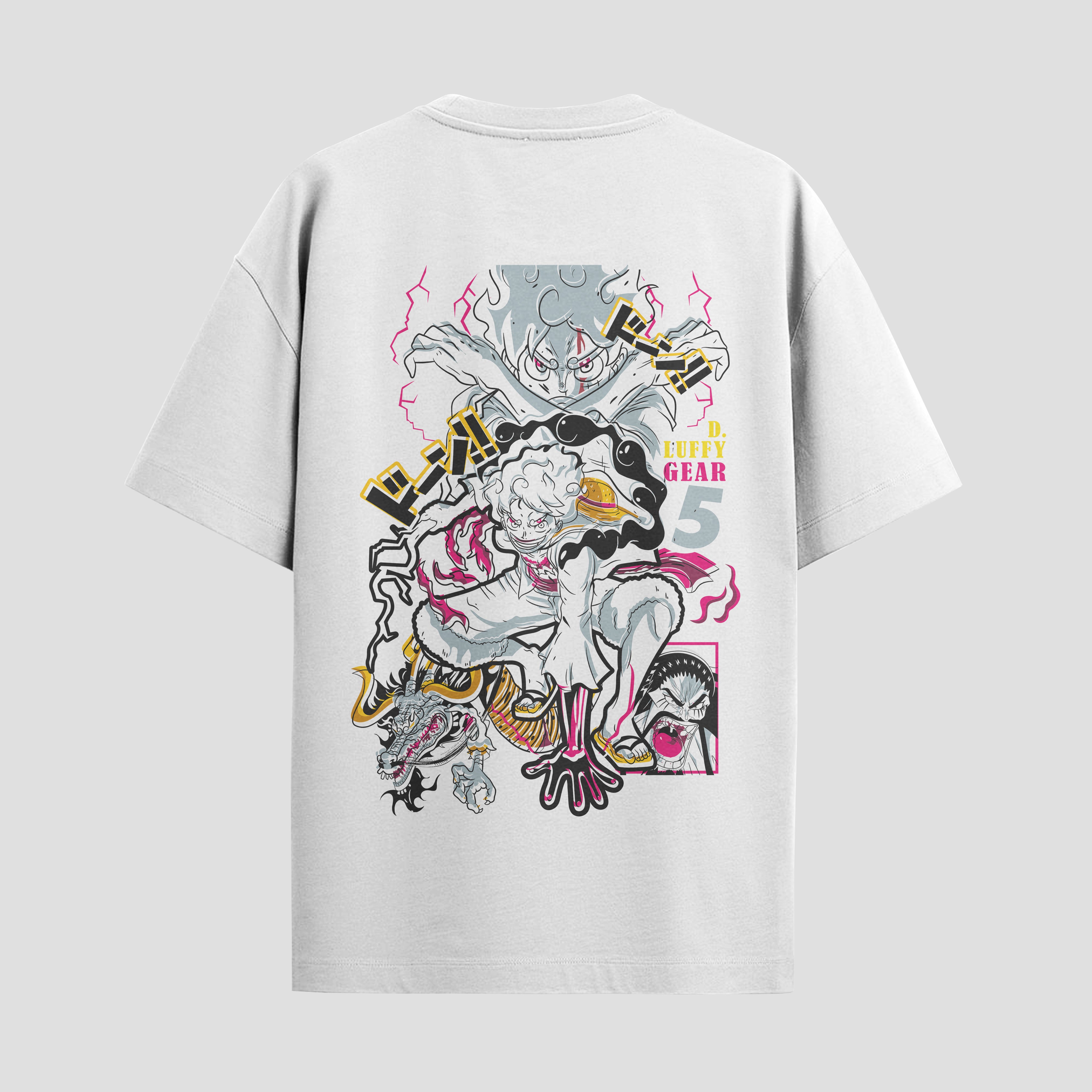 Playera urbana de anime y gaming ExtraLife MX, corte Standard Fit unisex ligero y transpirable en color Deep Black y Pure White, ropa de uso diario para gym y casual.