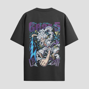 Playera urbana de anime y gaming ExtraLife MX, corte Standard Fit unisex ligero y transpirable en color Deep Black y Pure White, ropa de uso diario para gym y casual.