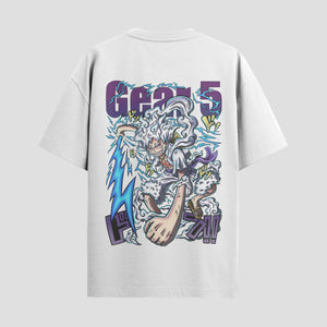Playera urbana de anime y gaming ExtraLife MX, corte Standard Fit unisex ligero y transpirable en color Deep Black y Pure White, ropa de uso diario para gym y casual.
