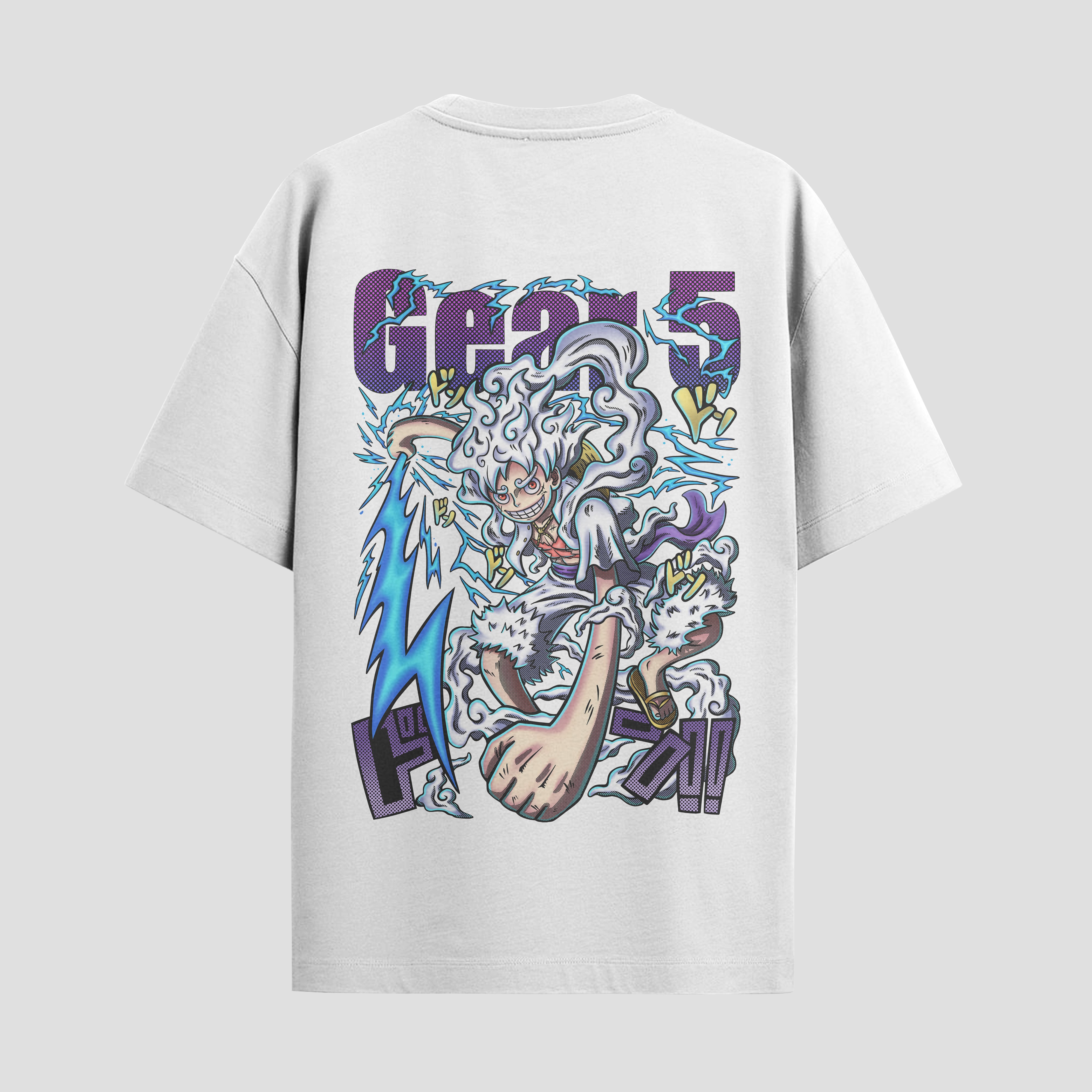 Playera urbana de anime y gaming ExtraLife MX, corte Standard Fit unisex ligero y transpirable en color Deep Black y Pure White, ropa de uso diario para gym y casual.