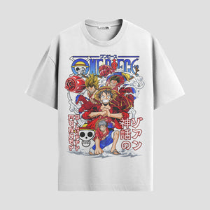 Playera urbana de anime y gaming ExtraLife MX, corte Standard Fit unisex ligero y transpirable en color Deep Black y Pure White, ropa de uso diario para gym y casual.