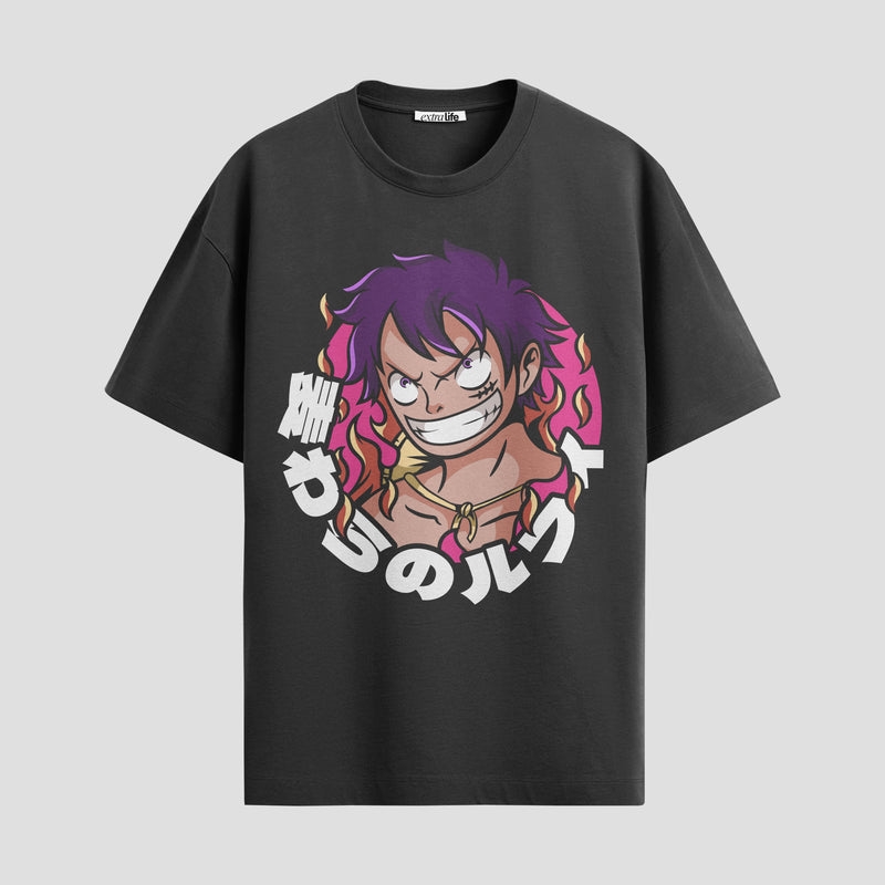 Playera urbana de anime y gaming ExtraLife MX, corte Standard Fit unisex ligero y transpirable en color Deep Black y Pure White, ropa de uso diario para gym y casual.