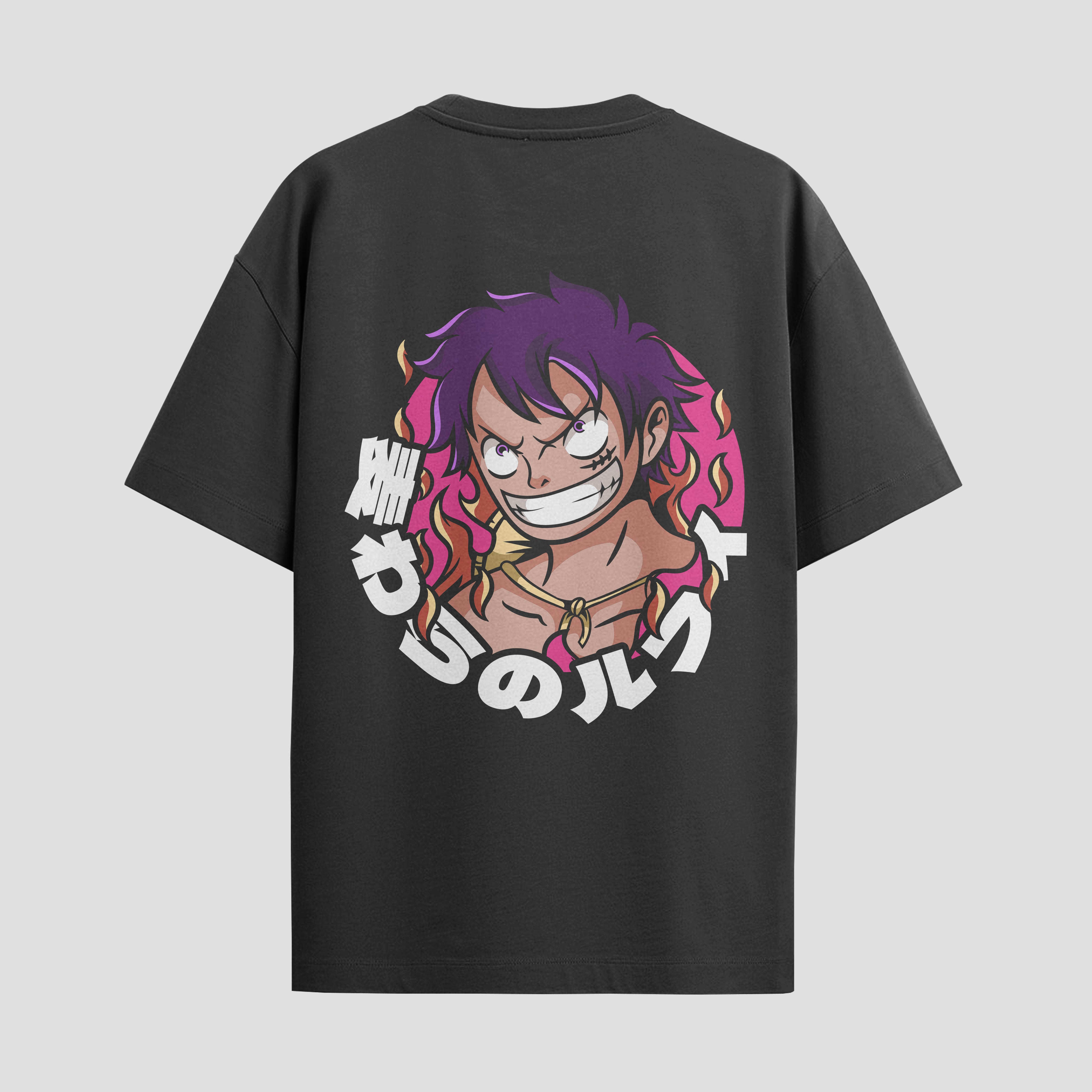 Playera urbana de anime y gaming ExtraLife MX, corte Standard Fit unisex ligero y transpirable en color Deep Black y Pure White, ropa de uso diario para gym y casual.