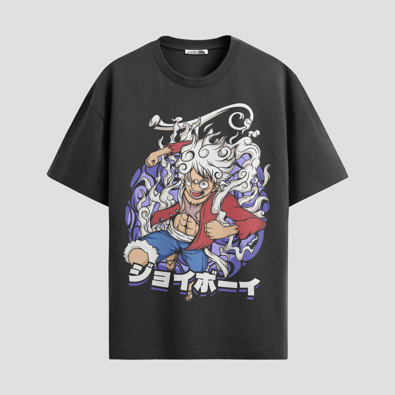 Playera urbana de anime y gaming ExtraLife MX, corte Standard Fit unisex ligero y transpirable en color Deep Black y Pure White, ropa de uso diario para gym y casual.