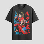 Playera urbana de anime y gaming ExtraLife MX, corte Standard Fit unisex ligero y transpirable en color Deep Black y Pure White, ropa de uso diario para gym y casual.