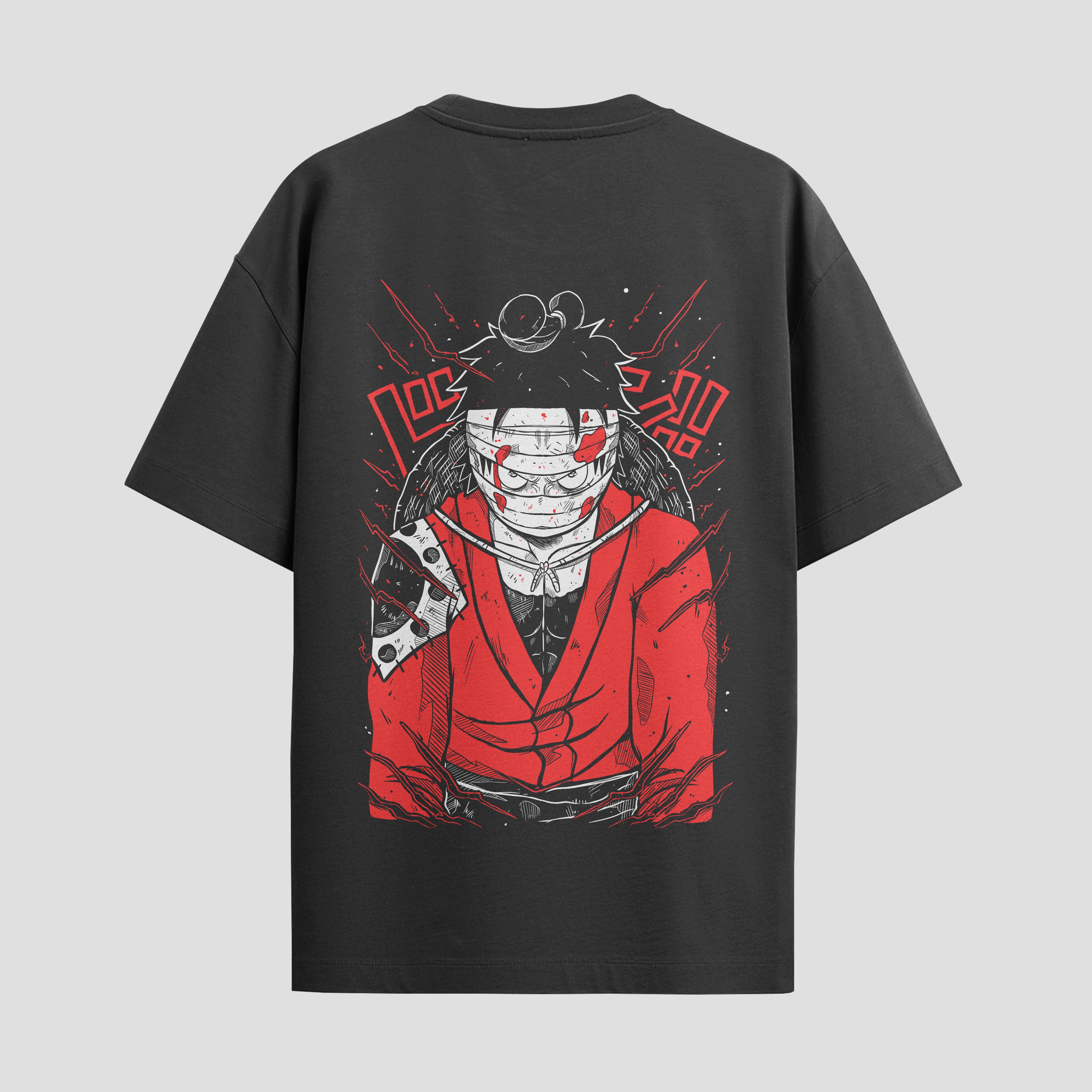 Playera urbana de anime y gaming ExtraLife MX, corte Standard Fit unisex ligero y transpirable en color Deep Black y Pure White, ropa de uso diario para gym y casual.