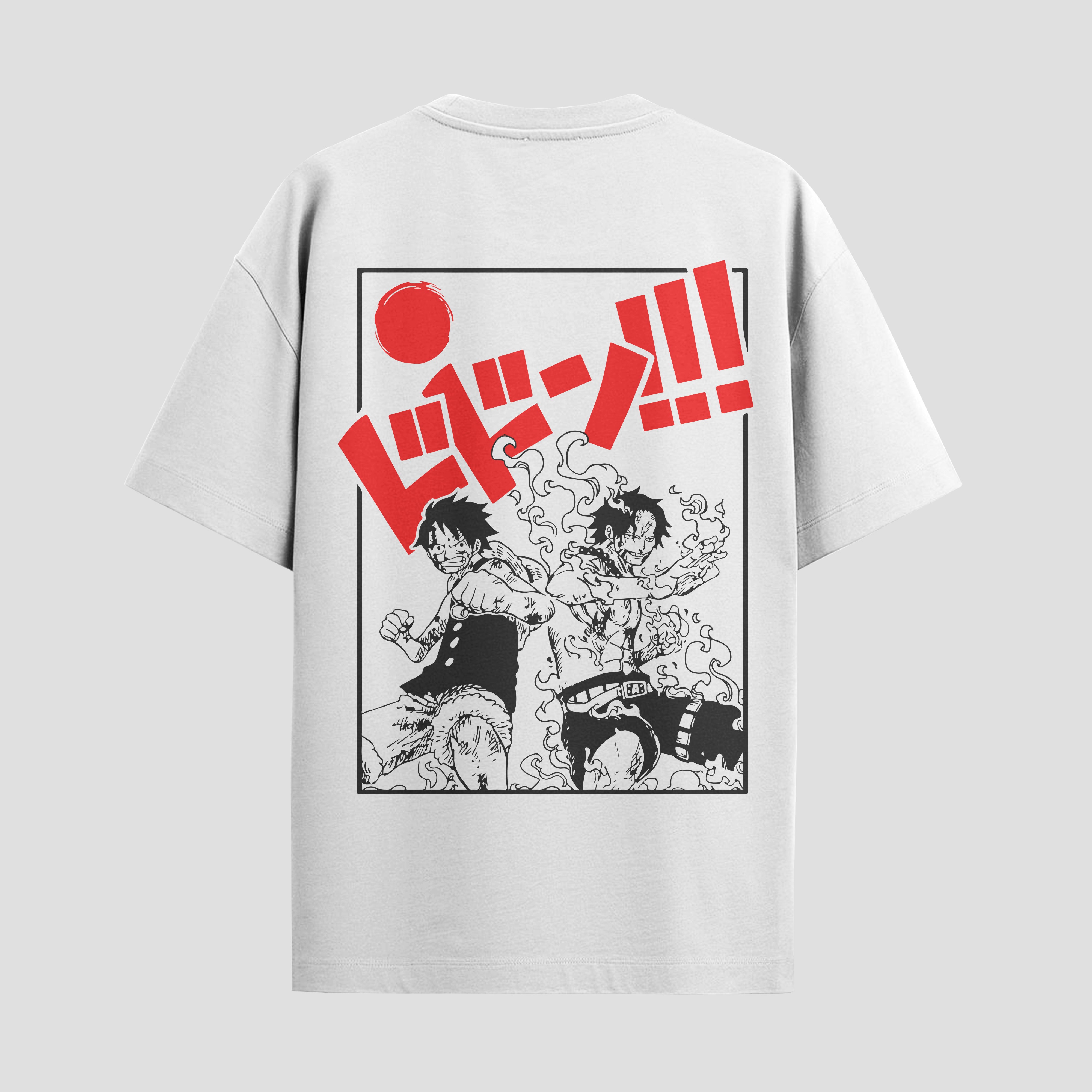 Playera urbana de anime y gaming ExtraLife MX, corte Standard Fit unisex ligero y transpirable en color Deep Black y Pure White, ropa de uso diario para gym y casual.