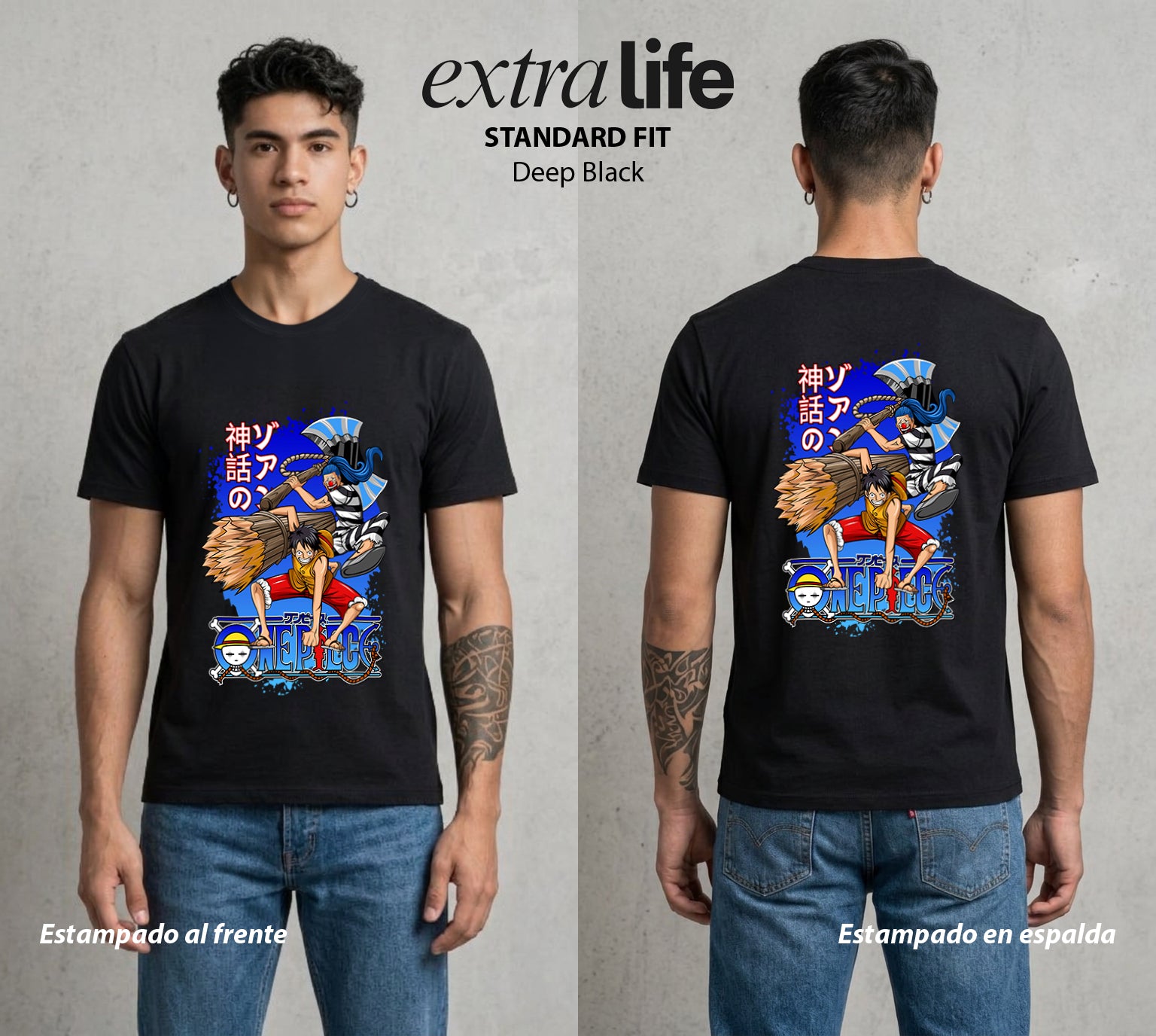 Mar de los Piratas | El Payaso del Mar #03224 - Playera Standard Fit | Deep Black - Foto en modelo